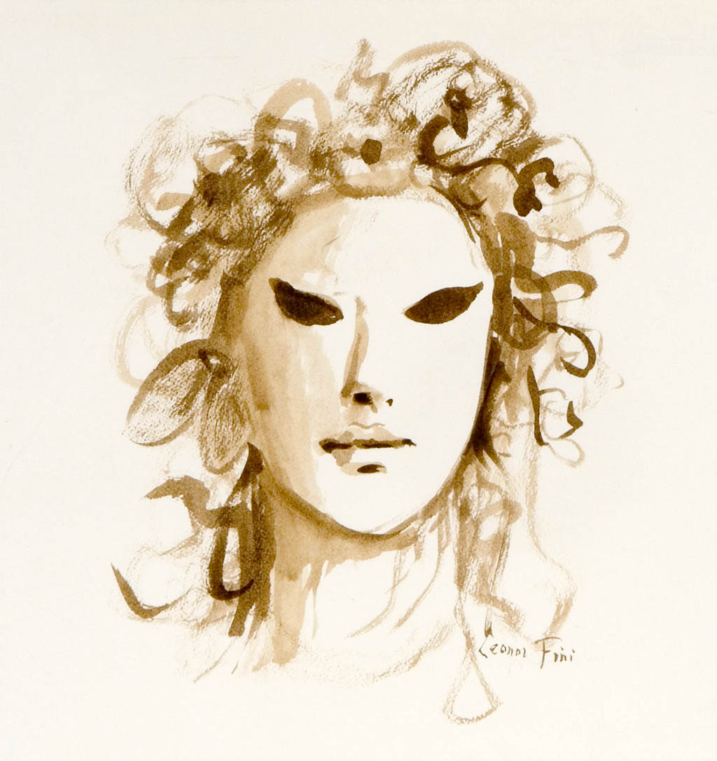 Leonor Fini - Carmilla: The Story - 1983 watercolor on paper